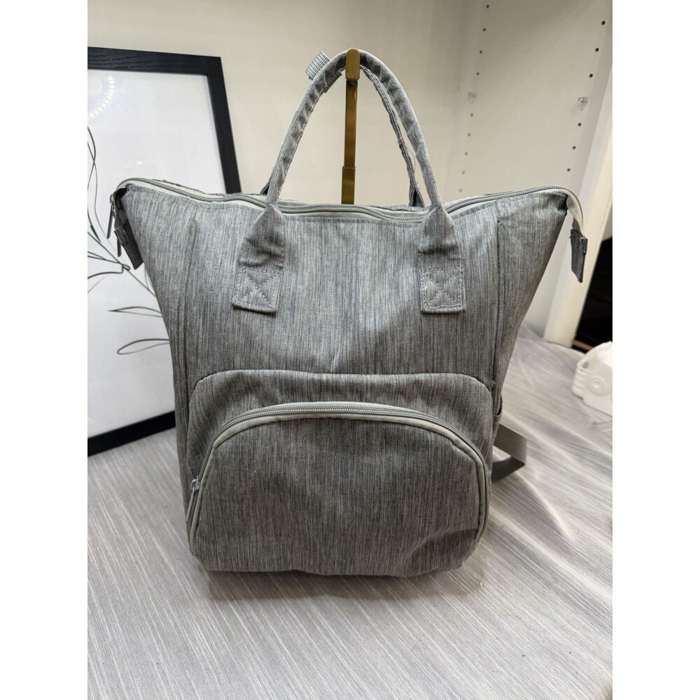 Enfamil Wonderbag Insulated Diaper Backpack Baby Formula Bag Grey Smoke Free